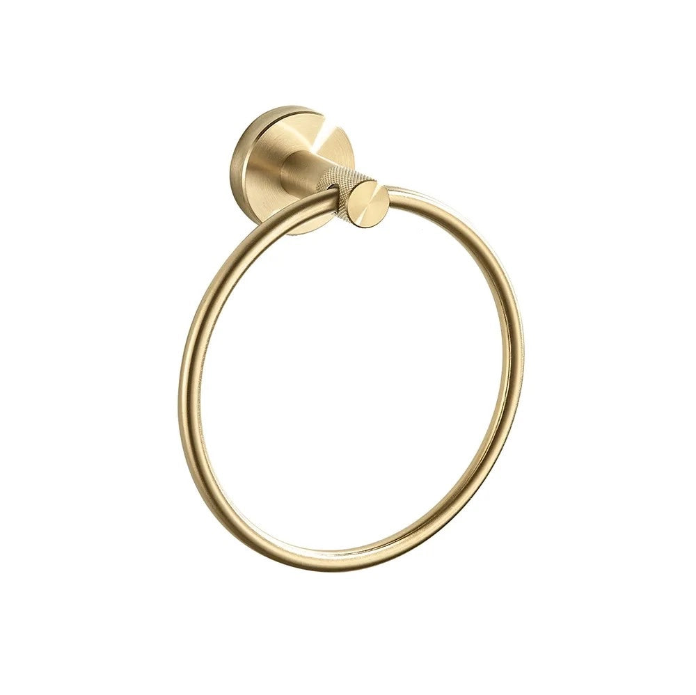 Portasciugamano Da Bagno Ring 6610 Modern Brush Gold