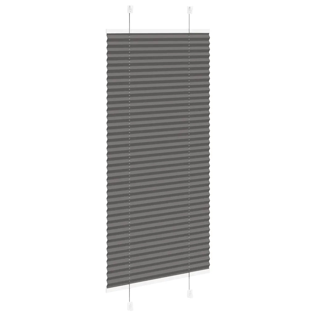 Tenda Plissettata Nera 60x150 cm Larghezza Tessuto 59,4 cm 4015135