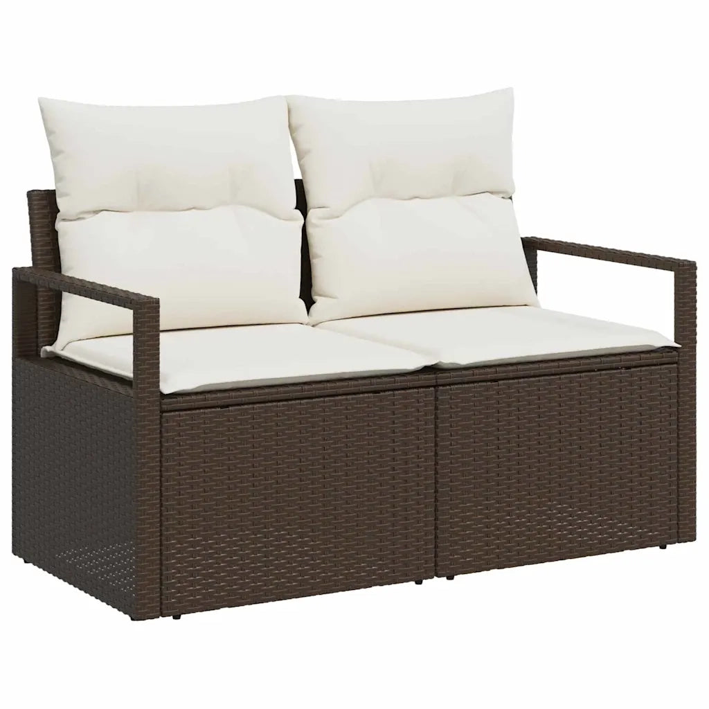 Set di divani 6 pcs Marrone polyrattan 3346448