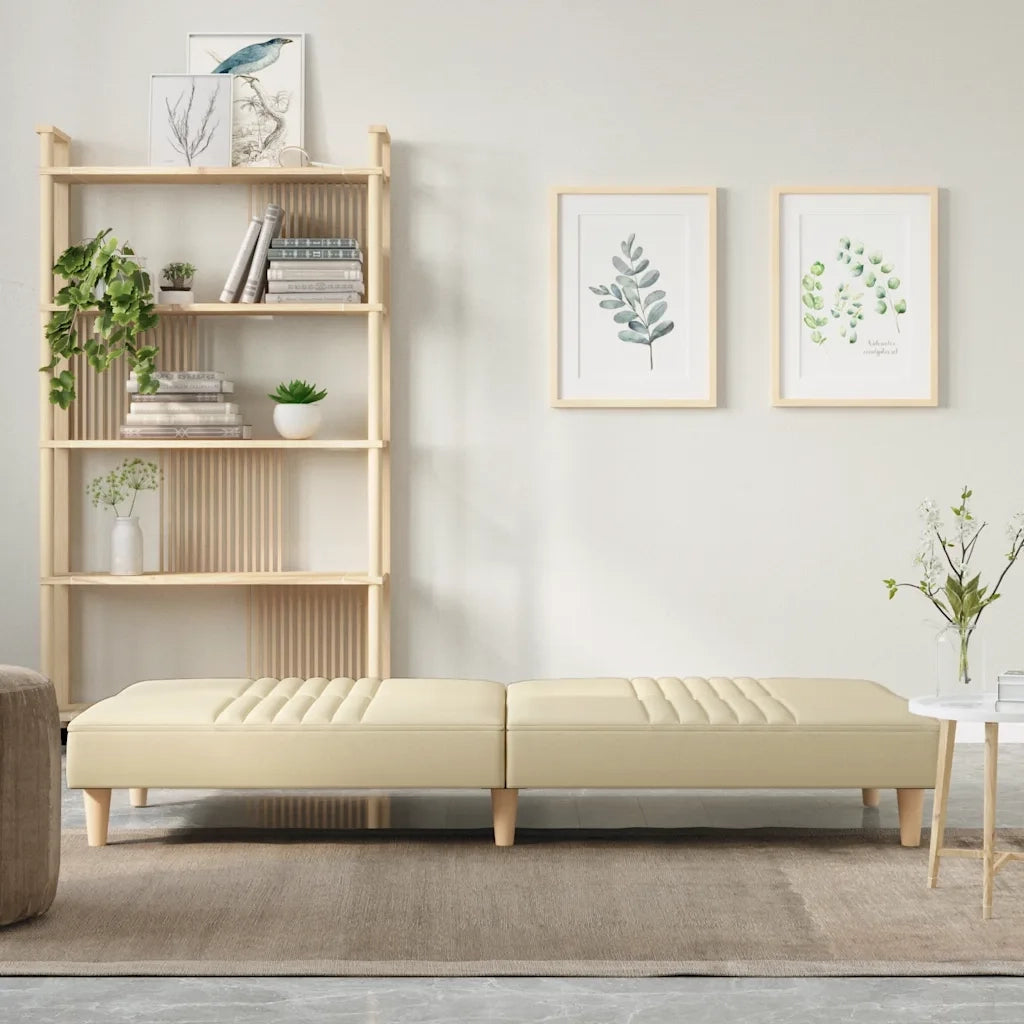 Divano letto | Sof¨¤ letto | Letto singolo Crema in Tessuto
