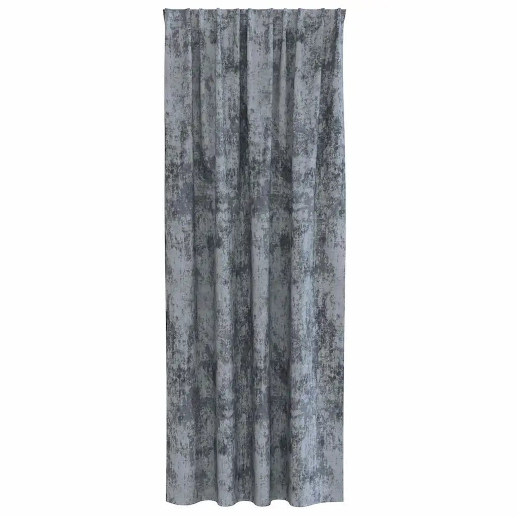 Tende in Velluto 2 pz Grigio Argento 245 x 140 cm Velluto