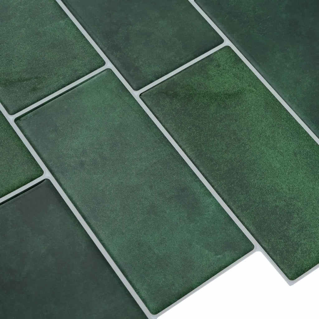 Piastrella subway 10 pcs Verde Scuro 29 x 21 cm 42046141