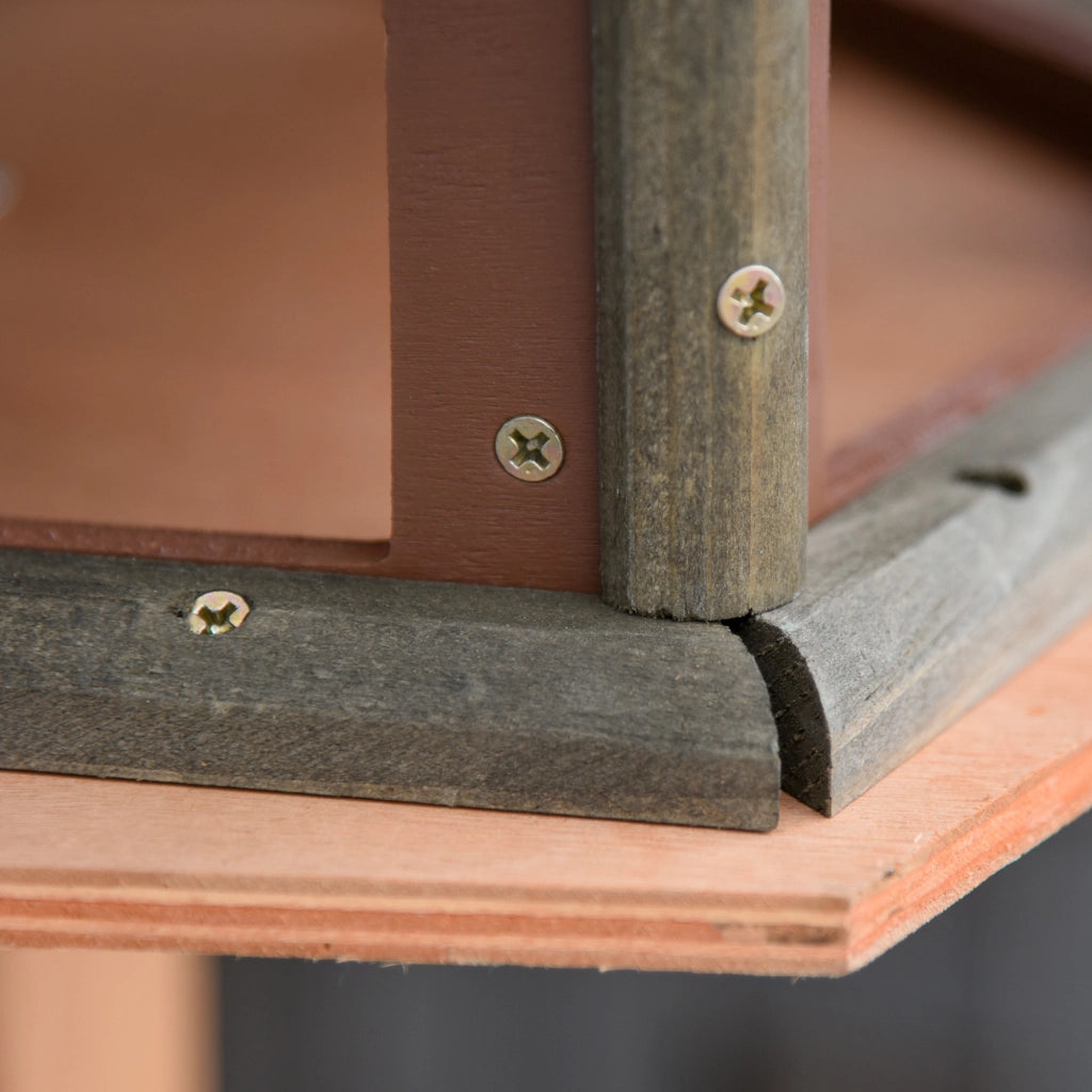 Casetta per uccelli con supporto ¨C Minimal ¨C ?52x130 cm legno naturale