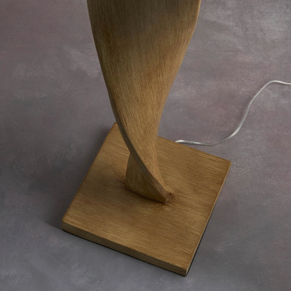 Lampada da terra scandinava rovere/lino E27 Endon Abia