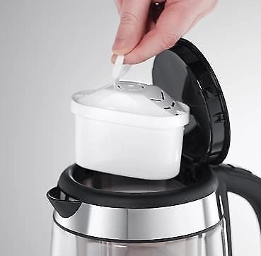 Russell Hobbs Clarity bollitore elettrico 1,5 L 2200 W Acciaio inox, Trasparente