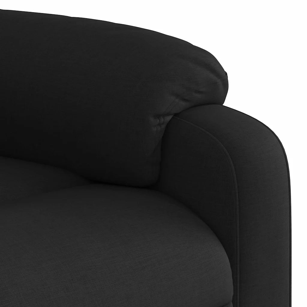 Poltrona | Sedia Relax Reclinabile in Tessuto Nero