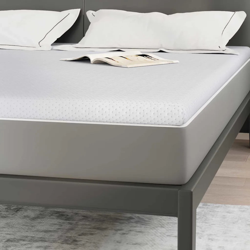 Topper per materasso Bianco 200 x 200 cm Tessuto Jacquard 4106197