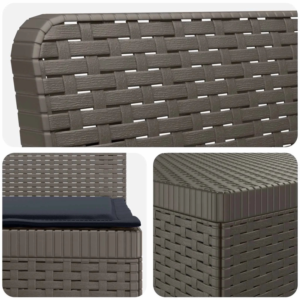 Divano da Giardino 5 Posti con Cuscini Stile Rattan PP 3444085