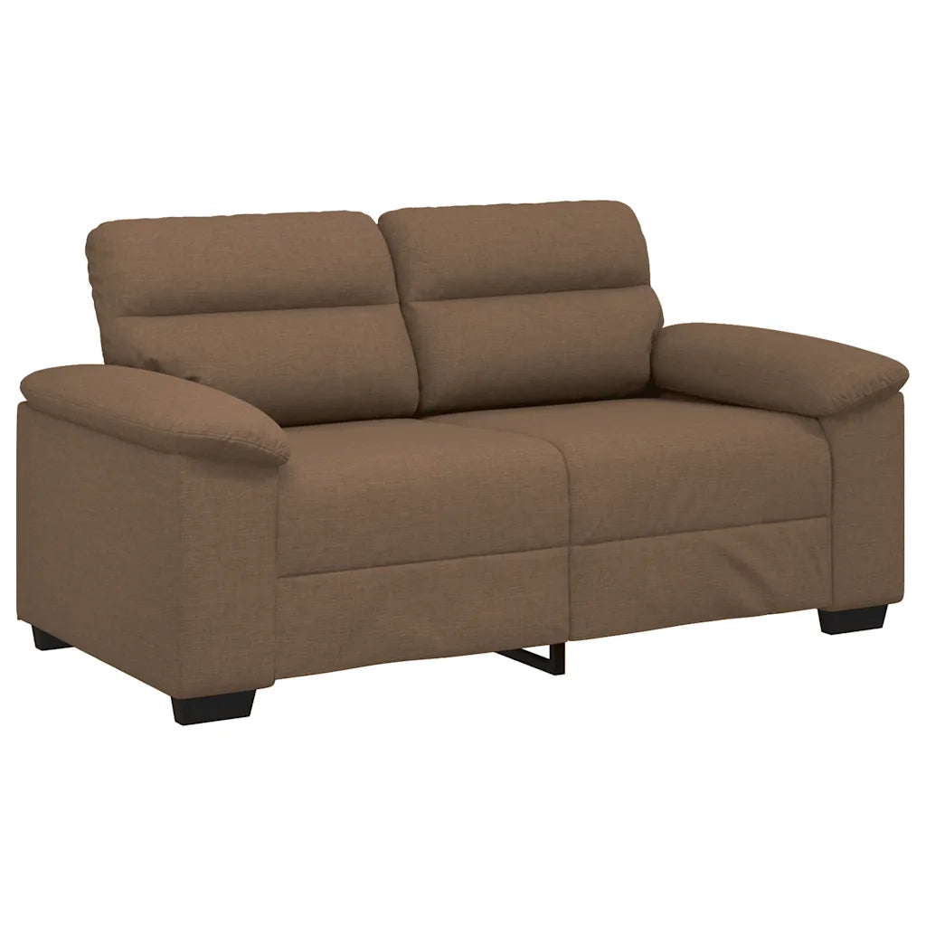 Divano a 2 Posti Marrone 160x81x84 cm in Tessuto 4105301