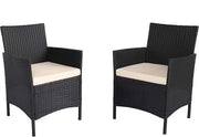 Set di 2 polirotan sedie bianche