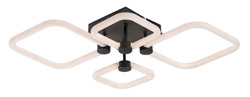 Plafoniera LED Rabalux Sotiris 47W nera dimmerabile telecomando