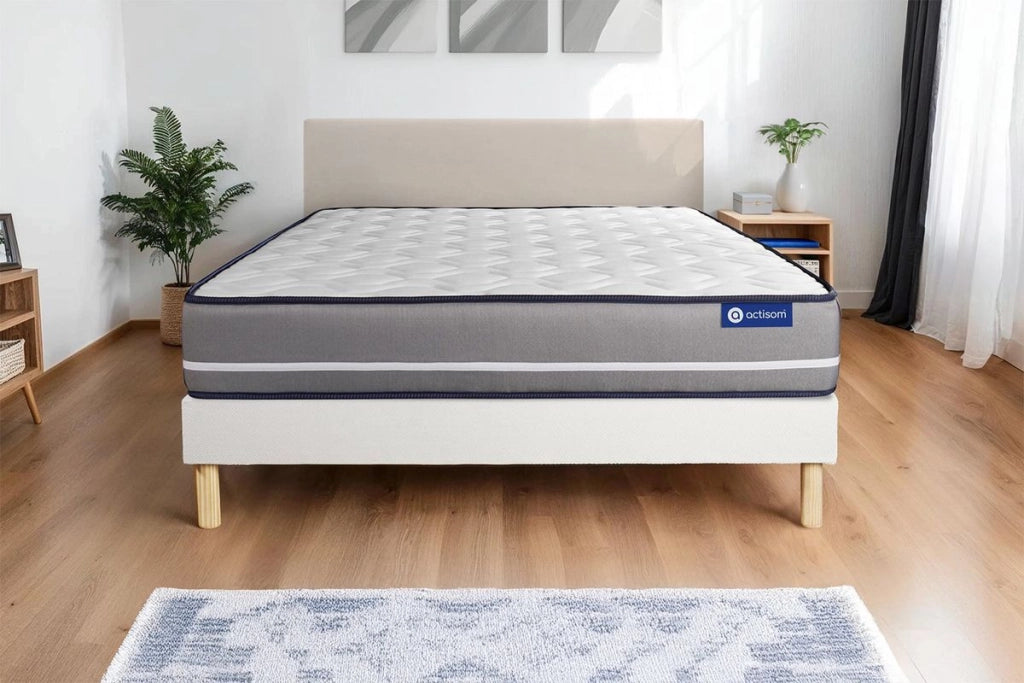 Kit rete e materasso matrimoniale Actimemo pur 90x200cm - Spessore : 20cm- memory foam - rigido