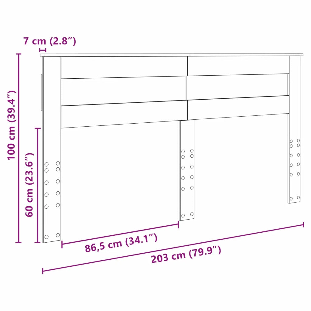 Testiera Legno vecchio Legno multistrato 888083