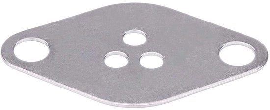 Blocco di Blindatura in Acciaio Inossidabile - Kit di Pacciamatura - Per Punto/Bravo/Brava - Per 1.9 JTDM 8V - Peso ca. 10g - Blocco EGR