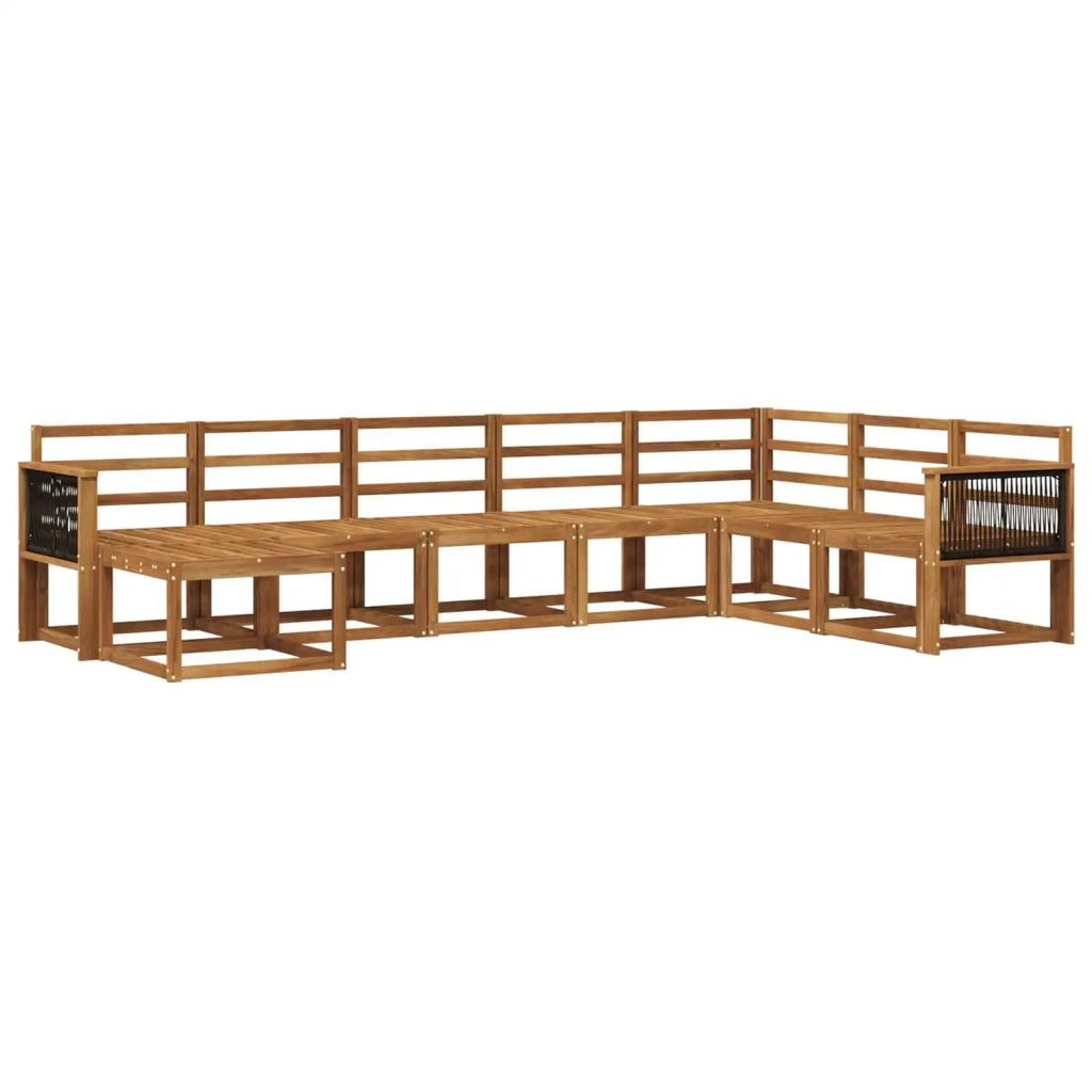 Set di divani da esterno 8 pcs Naturale