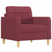 Poltrona | Sedia Relax Rosso Vino 60 cm in Tessuto