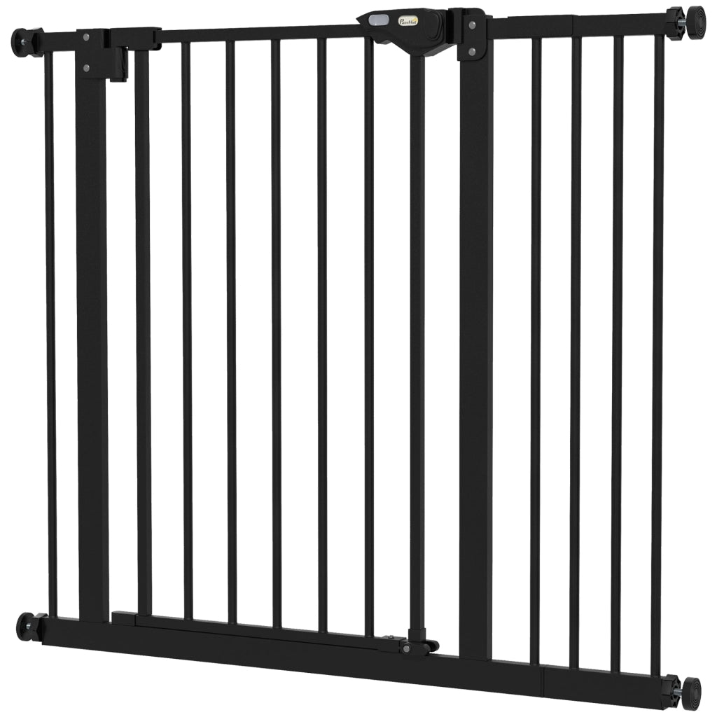 Cancello per Cani con Estensione ¨C Minimal ¨C Nero 74-94 cm