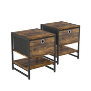 Vicco Comodino Rovere rustico 40 x 50 cm Set di 2