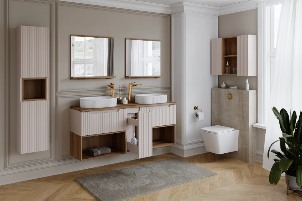 Set mobili bagno 100 cm con piano Nova Cashmere 100 cm