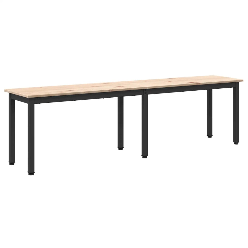 panchina Naturale 160 x 35 x 45 cm Pino massello 892775
