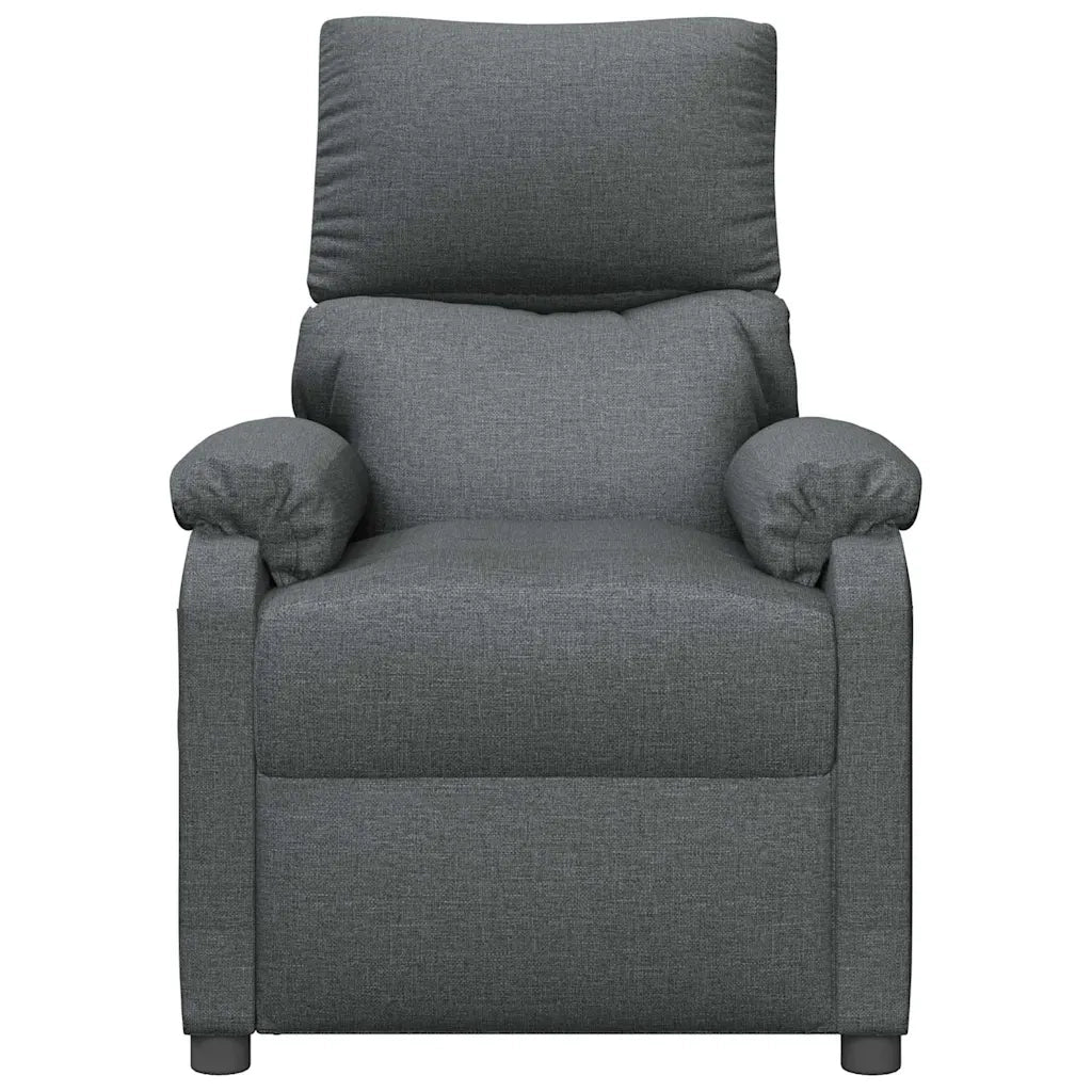 Poltrona Reclinabile in Tessuto Grigio Scuro 340178