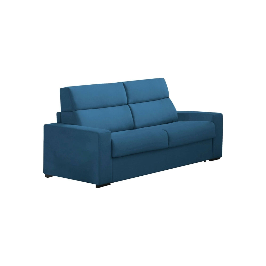 Vialfre, Divano Fisso 2 Posti Sfoderabile Made in Italy, 180x95x100h cm blu