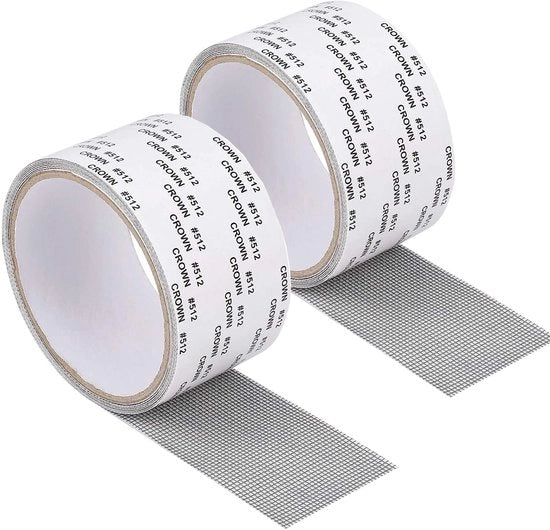 Kit di riparazione per finestre - 2 pezzi di adesivo per riparazione - Materiale a fibra di vetro duraturo - Impermeabile - Adatto per interni/esterni - 5x200 cm