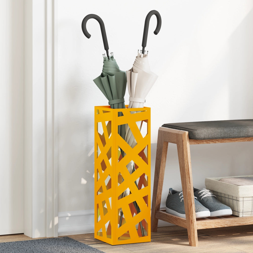 portaombrelli Giallo Senape Metallo Medio Elegante