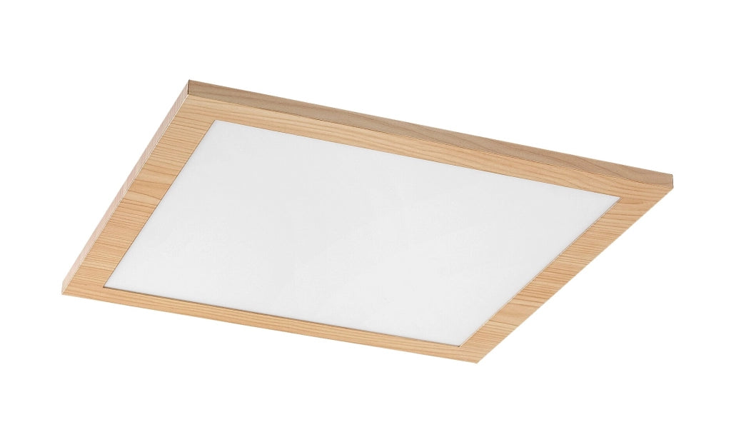 Plafoniera LED quadrata 29,5 cm 12W faggio Rabalux