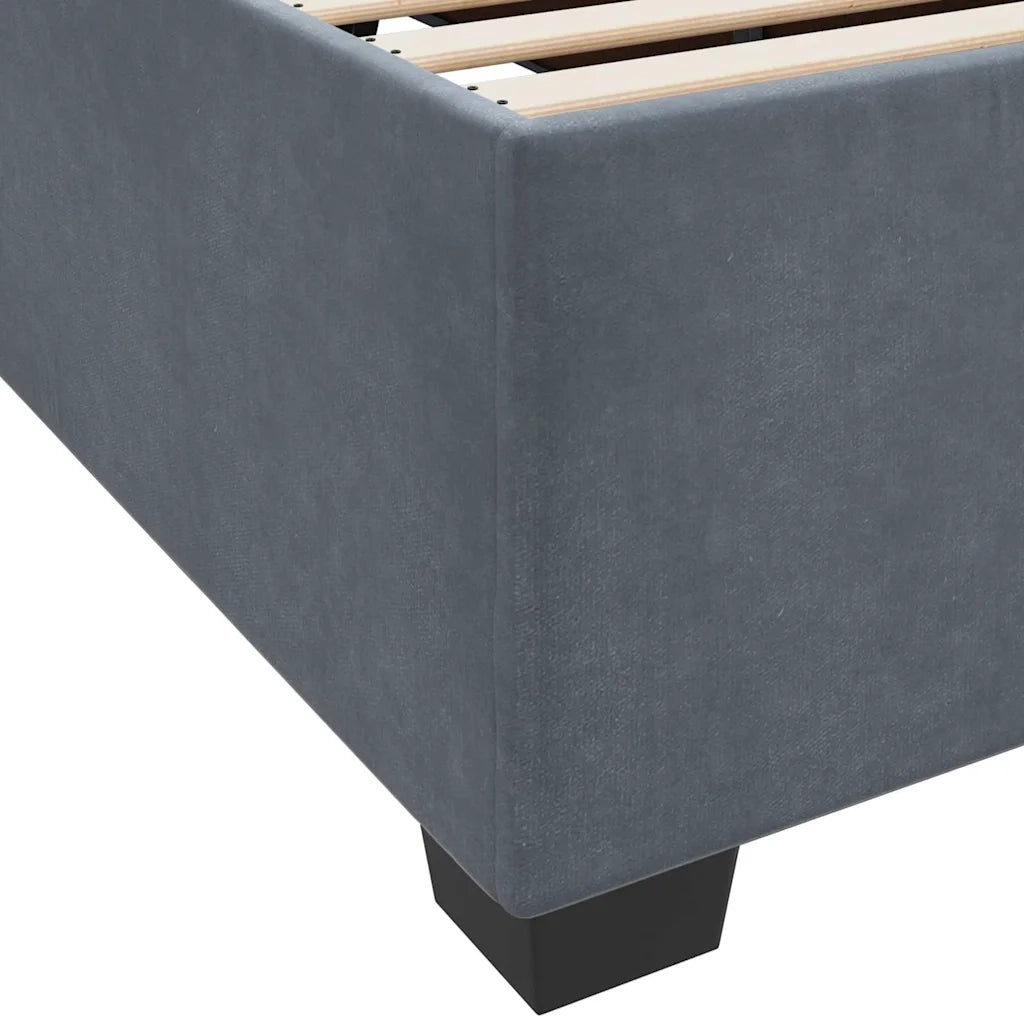 Struttura del letto-Giroletto Grigio scuro 90 x 190 cm Tessuto 574657