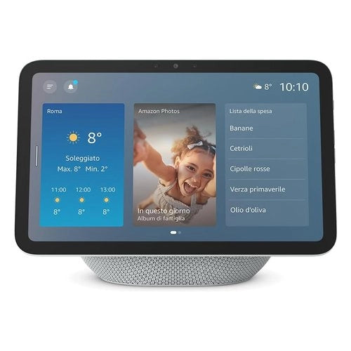 Assistente vocale amazon b0dtqwyzff echo show 8 newest glacier white