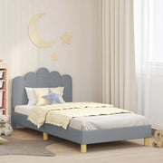 Struttura letto bambini con testata-Giroletto per bambini Grigio Chiaro 90 x 190 cm 190500