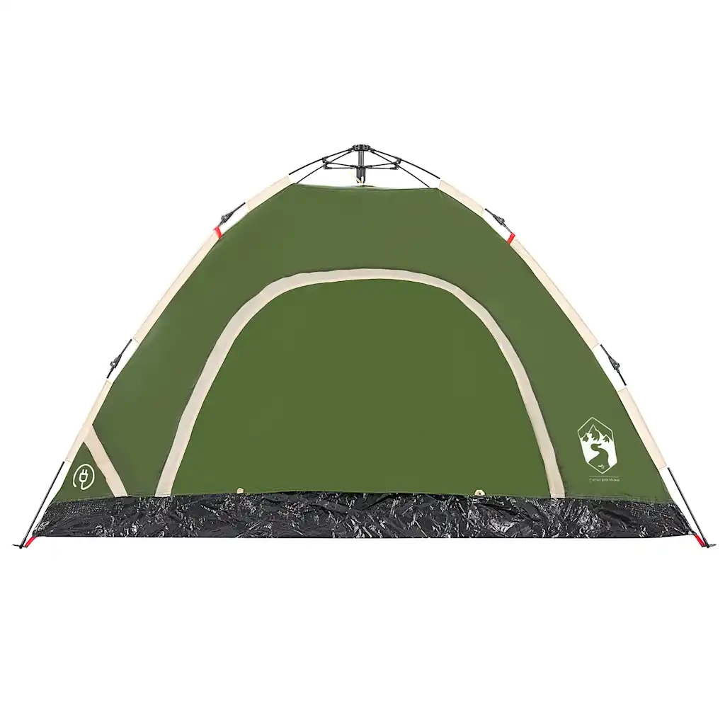 Tenda da Campeggio 4 Persone-Tenda per Escursionismo Verde a Rilascio Rapido