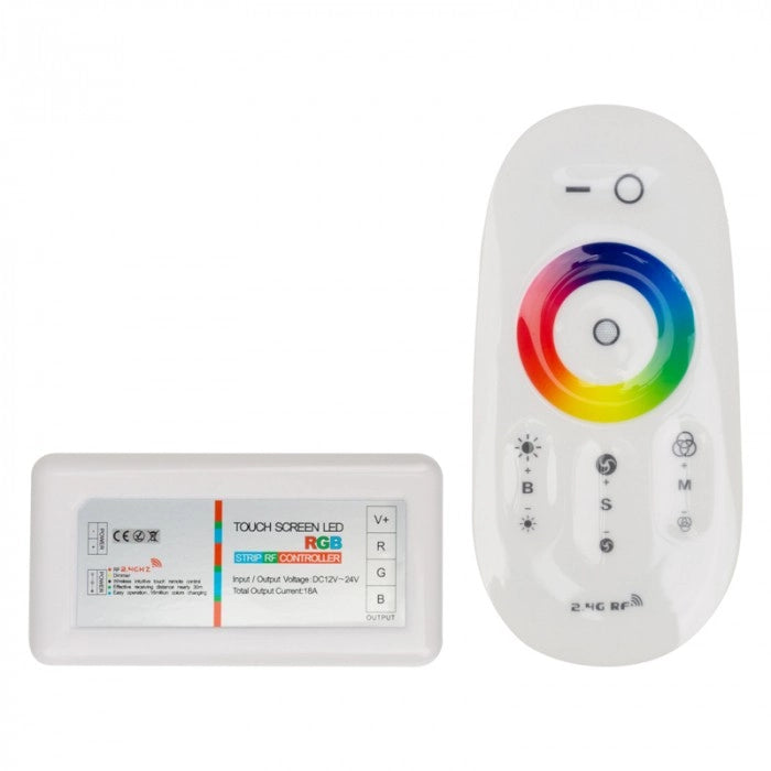 Controller RGB per strisce LED RF touch 18A Ecolight