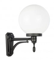 Applique da esterno sfera 25cm nera 1xE27 IP43 SU-MA