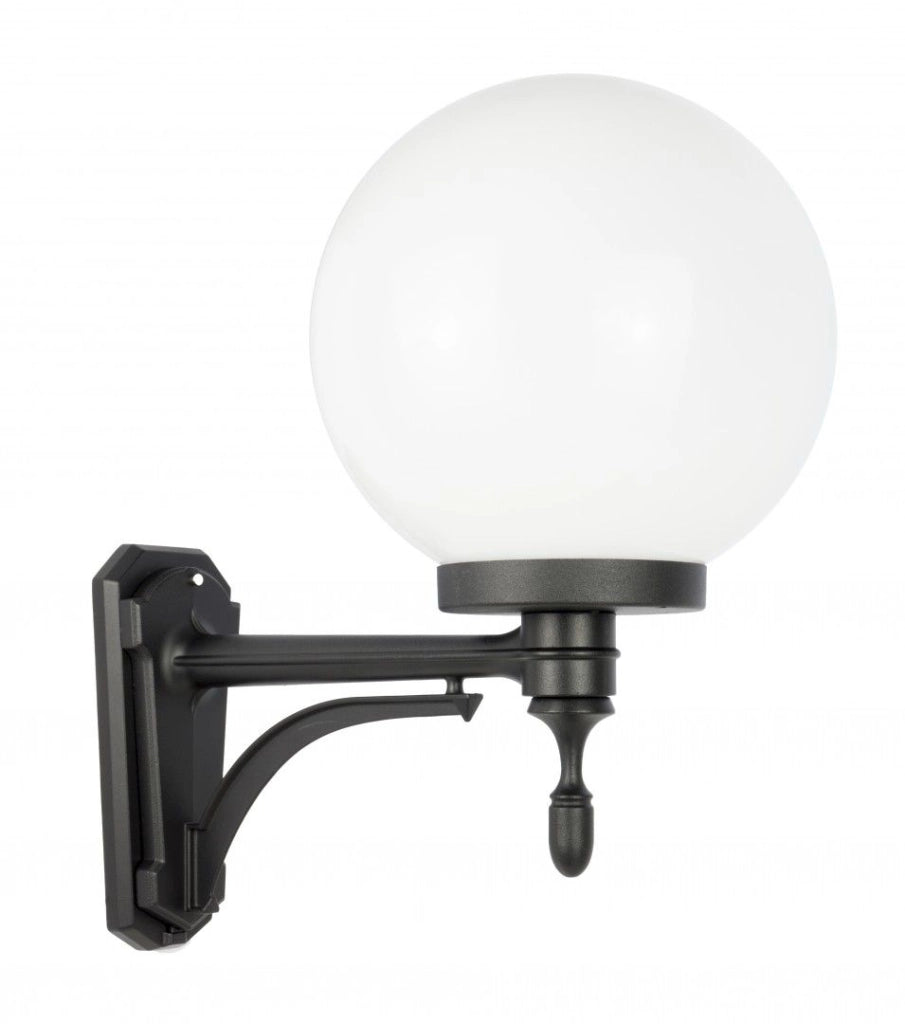 Applique da esterno sfera 25cm nera 1xE27 IP43 SU-MA