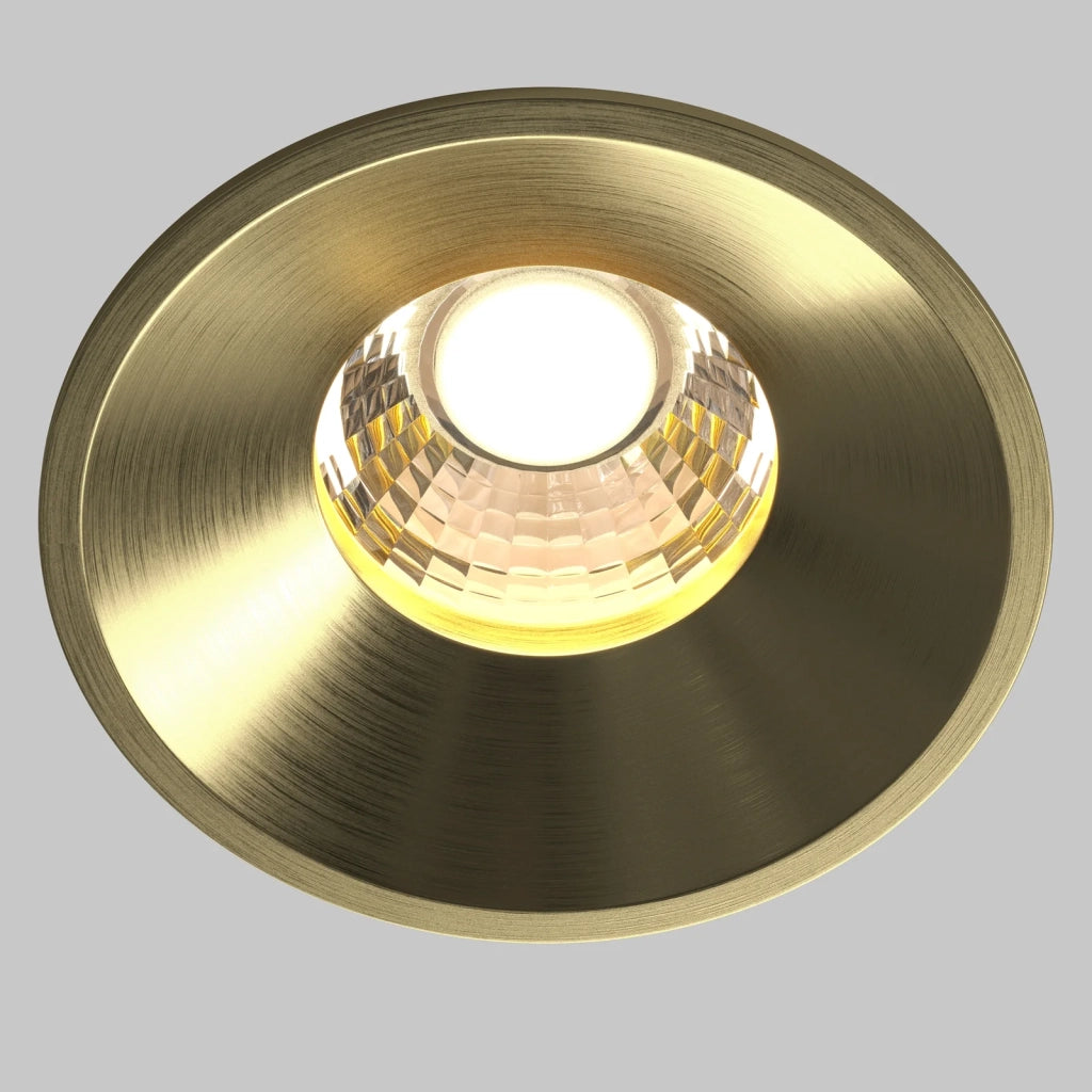 Maytoni Lampada da Incasso Round 1 luce LED integrato ottone alluminio