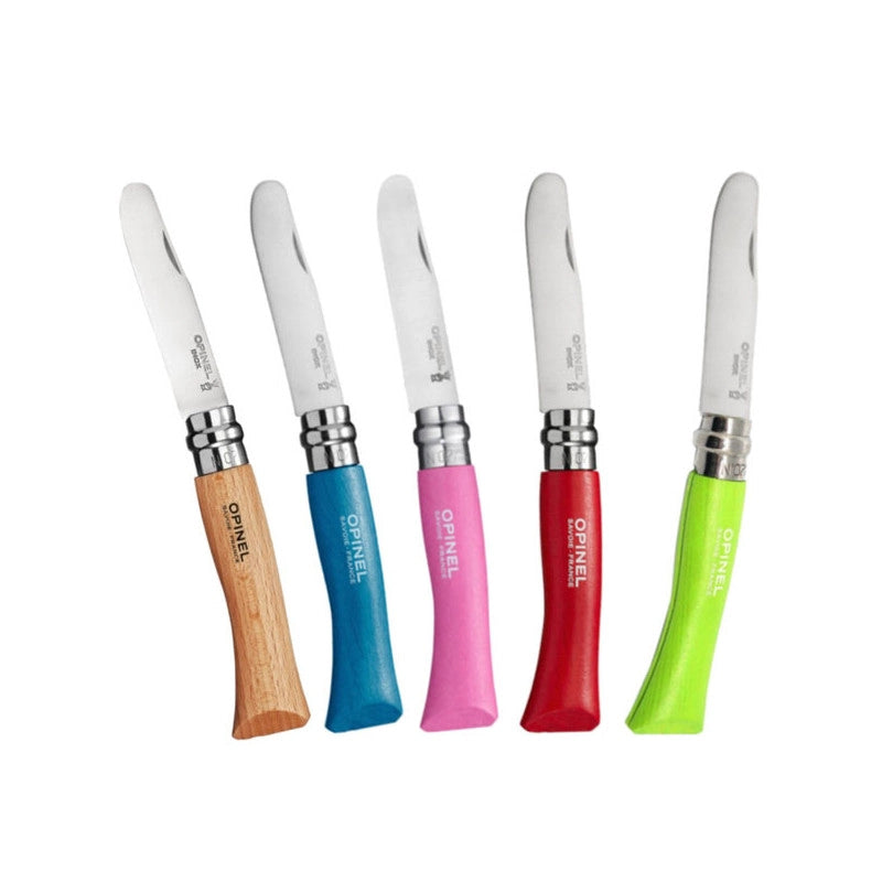 Coltello Virobloc Inox N. 7 P.Ta Ton.Verde Opinel