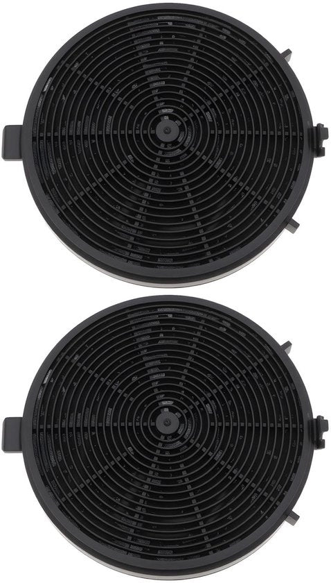 Filtro a Gas Attivo 120x17mm - Filtro dell'Aspirazione - Set a Doppia Preziosa - Compatibile con Bomann DU 7600/7601/7607 - Progettazione Consumabile - Assorbimento dell'Odore Efficiente
