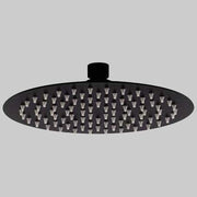 SOFFIONE DOCCIA INOX TONDO NERO  Dm 250     MADE IN ITALY