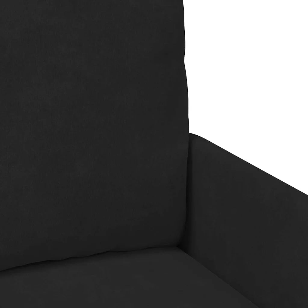 Divano | Divano da soggiorno | Sofa con cuscino 55cm Nero Legno compensato