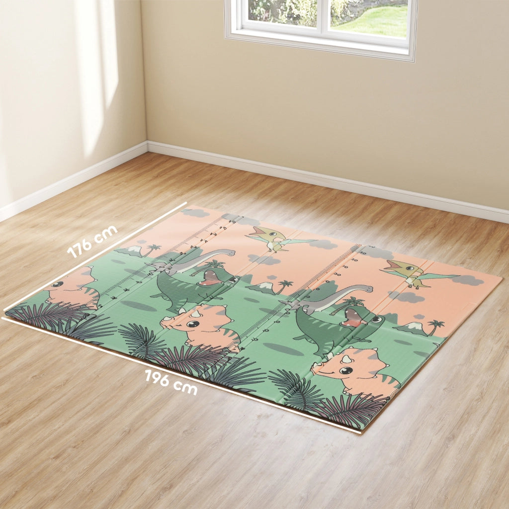 Tappeto gioco bambini pieghevole ¨C Xylo ¨C 196x176x1.5cm doppio lato colorato