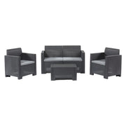 Set da giardino polipropilene marrone
