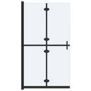 Parete per Doccia Walk-in Pieghevole in Vetro ESG 90x190 cm CFW1782205
