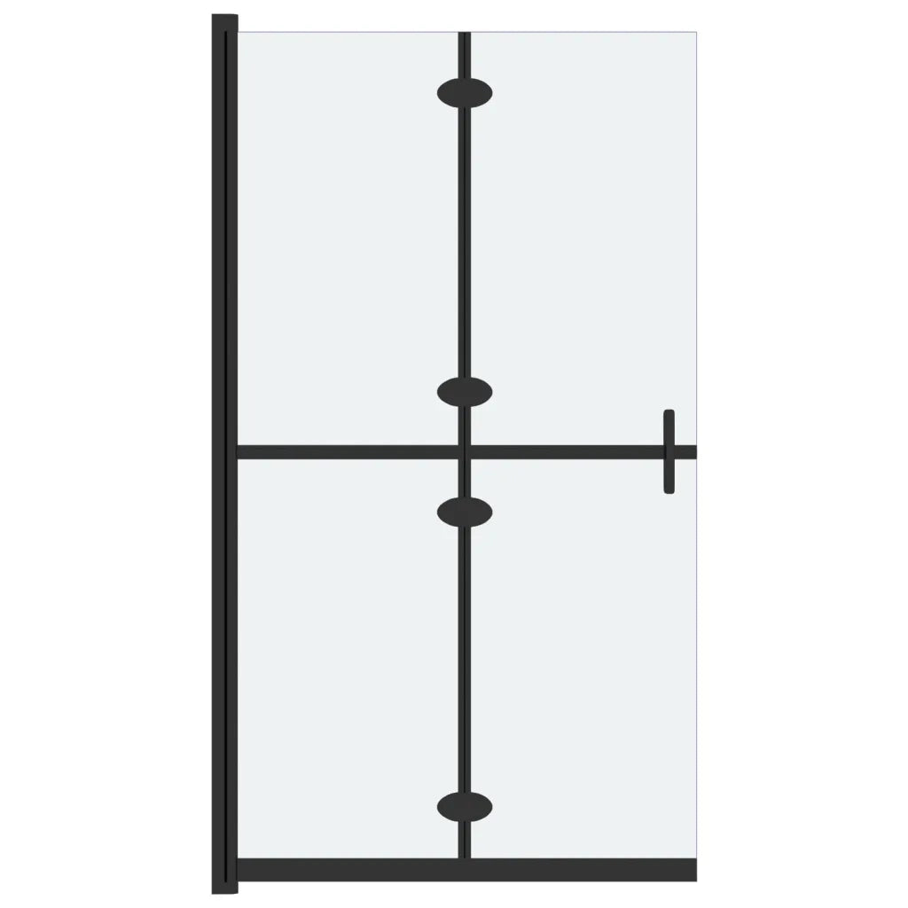Parete per Doccia Walk-in Pieghevole in Vetro ESG 90x190 cm CFW1782205