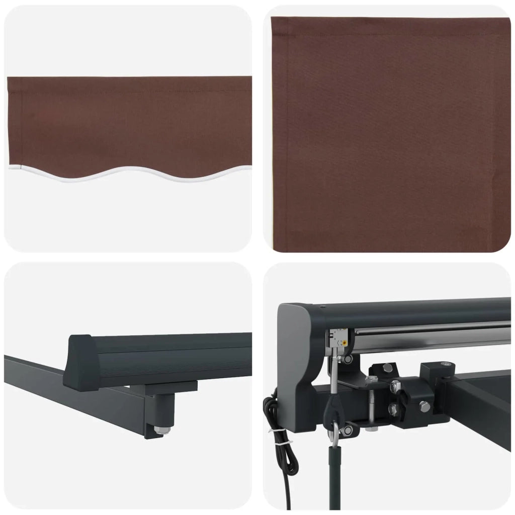Struttura della tenda Marrone 350 x 250 cm 3330246