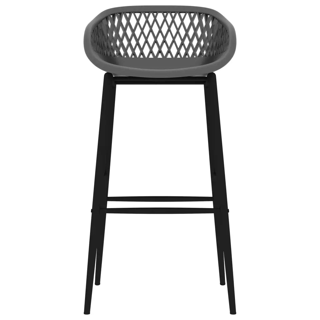 Set da Bar 7 pz Nero e Grigio 3057475