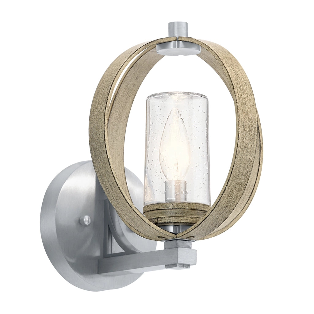 Applique esterno grigio anticato E14 40W GrandBank Kichler