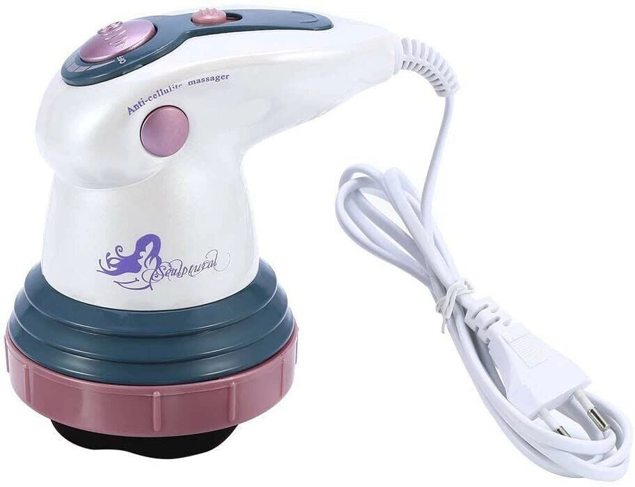 Massaggiatore elettrico anticellulite pancia fianchi glutei 4 testine rotanti