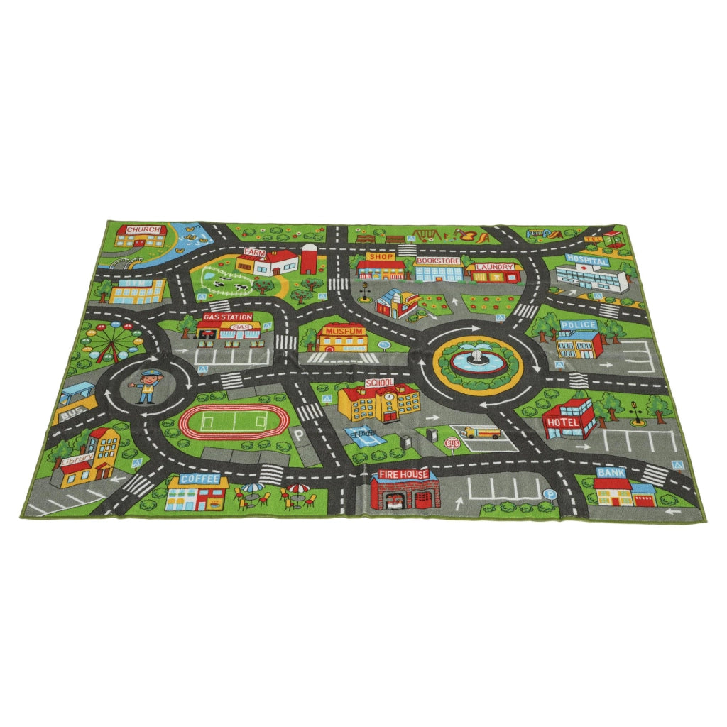 Tappeto Gioco Citt¨¤ Stradale per Bambini ¨C Xylo ¨C 200x150 cm Antiscivolo
